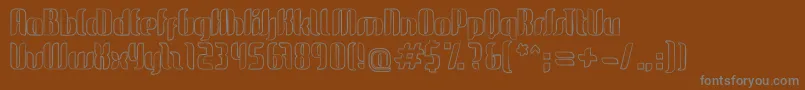 Saiba mais sobre a fonte GlideSketchSketch Fonte GlideSketchSketch – fontes cinzas em um fundo marrom