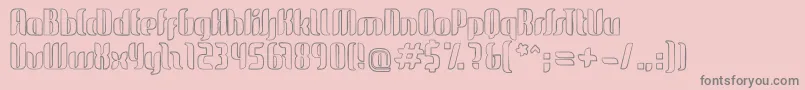 GlideSketchSketch Font – Gray Fonts on Pink Background