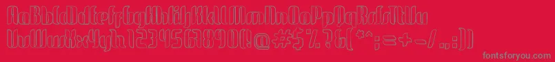 GlideSketchSketch Font – Gray Fonts on Red Background