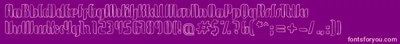 GlideSketchSketch Font – Pink Fonts on Purple Background