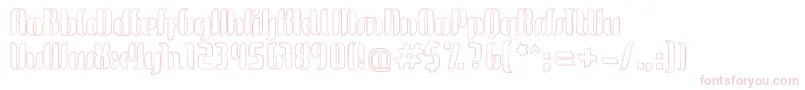 GlideSketchSketch-Schriftart – Rosa Schriften auf weißem Hintergrund