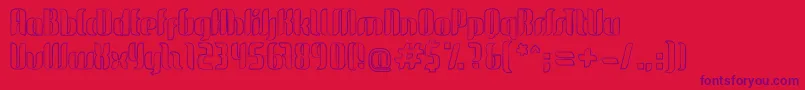 GlideSketchSketch Font – Purple Fonts on Red Background
