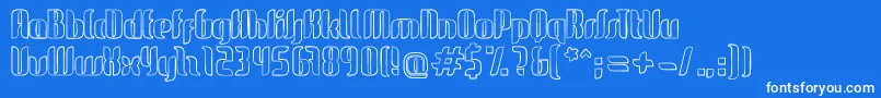 GlideSketchSketch Font – White Fonts on Blue Background