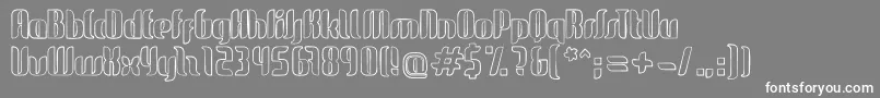 GlideSketchSketch Font – White Fonts on Gray Background