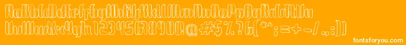 GlideSketchSketch Font – White Fonts on Orange Background