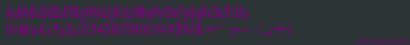 フォントVictoriana – 黒い背景に紫のフォント