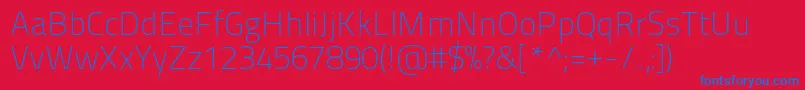Titilliummaps29l1wt Font – Blue Fonts on Red Background