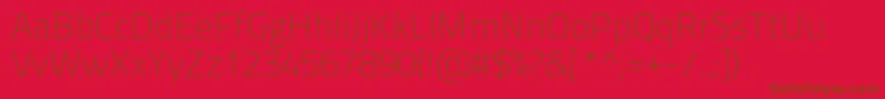 Titilliummaps29l1wt Font – Brown Fonts on Red Background