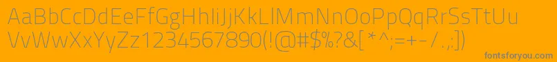 Titilliummaps29l1wt Font – Gray Fonts on Orange Background