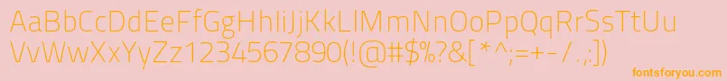 Titilliummaps29l1wt Font – Orange Fonts on Pink Background