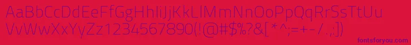 Titilliummaps29l1wt Font – Purple Fonts on Red Background