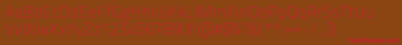 Titilliummaps29l1wt Font – Red Fonts on Brown Background