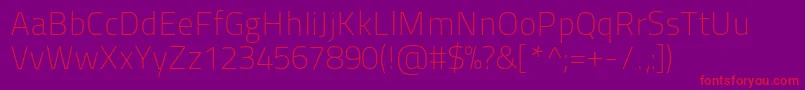 Titilliummaps29l1wt Font – Red Fonts on Purple Background