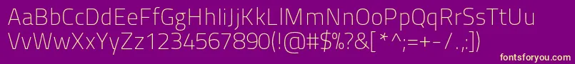 フォントTitilliummaps29l1wt – 紫の背景に黄色のフォント