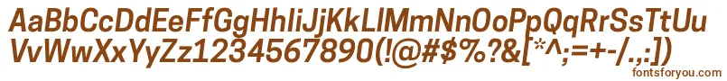 CooperhewittSemibolditalic Font – Brown Fonts