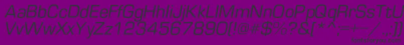 EuropecItalic Font – Black Fonts on Purple Background