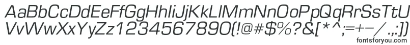 EuropecItalic-fontti – Insinöörifontit