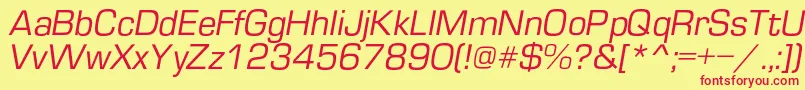 EuropecItalic Font – Red Fonts on Yellow Background