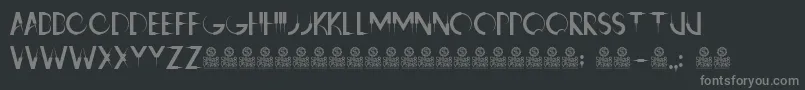 RavensClawsフォントについての詳細 フォントRavensClaws – 黒い背景に灰色の文字