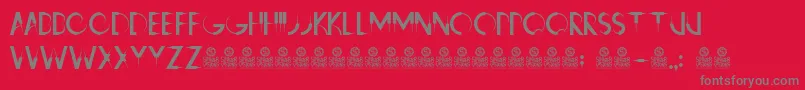Więcej informacji o czcionce RavensClaws Czcionka RavensClaws – szare czcionki na czerwonym tle