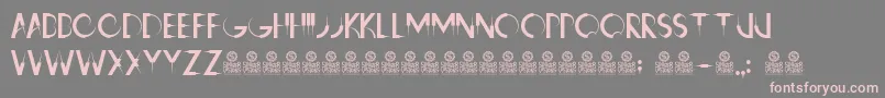 Weitere Informationen zur RavensClaws-Schriftart RavensClaws-Schriftart – Rosa Schriften auf grauem Hintergrund