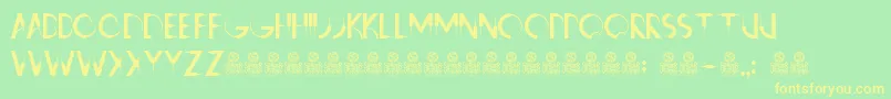 More about RavensClaws Font RavensClaws Font – Yellow Fonts on Green Background