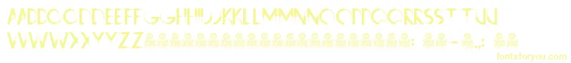 RavensClaws Font – Yellow Fonts on White Background