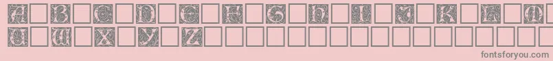 Eicap Font – Gray Fonts on Pink Background