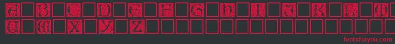 Eicap Font – Red Fonts on Black Background