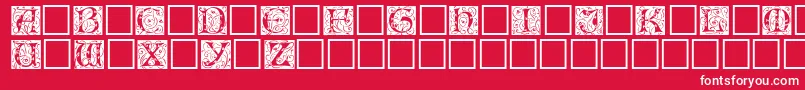 fuente Eicap – Fuentes Blancas Sobre Fondo Rojo