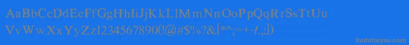 MaudlinSketch Font – Gray Fonts on Blue Background