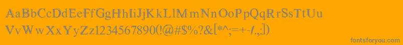 MaudlinSketch-Schriftart – Graue Schriften auf orangefarbenem Hintergrund