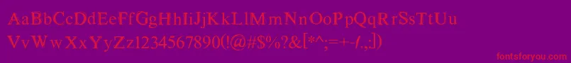 MaudlinSketch Font – Red Fonts on Purple Background