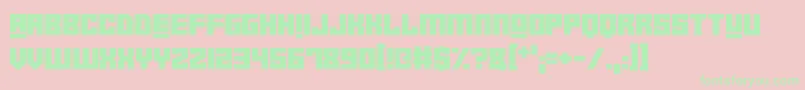 RobotCrush Font – Green Fonts on Pink Background