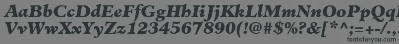 fuente ClericBlackSsiBlackItalic – Fuentes Negras Sobre Fondo Gris