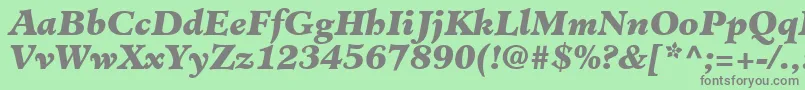 fuente ClericBlackSsiBlackItalic – Fuentes Grises Sobre Fondo Verde