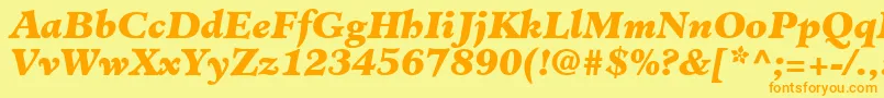 fuente ClericBlackSsiBlackItalic – Fuentes Naranjas Sobre Fondo Amarillo