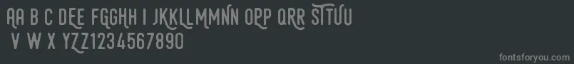 Fonte HamurzFreeVersion – fontes cinzas em um fundo preto