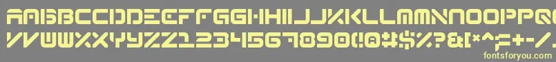 Шрифт Reqruit2 – жёлтые шрифты на сером фоне