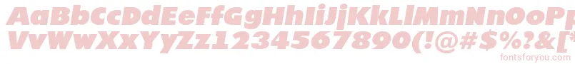 Futur21 Font – Pink Fonts on White Background