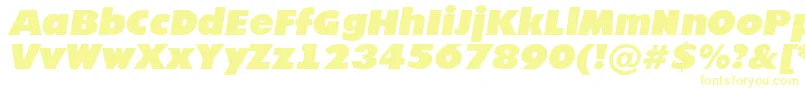 Futur21-Schriftart – Gelbe Schriften