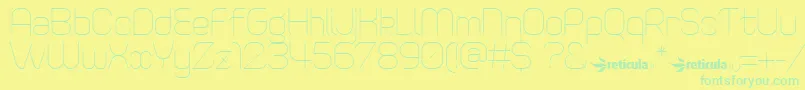 SweetConfusionFree Font – Green Fonts on Yellow Background