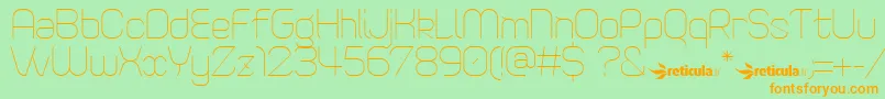 SweetConfusionFree Font – Orange Fonts on Green Background