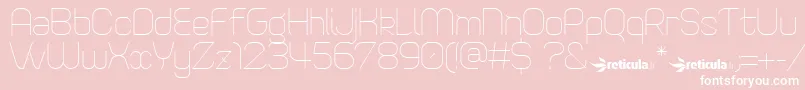 SweetConfusionFree Font – White Fonts on Pink Background