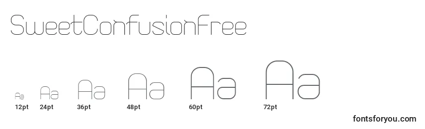 SweetConfusionFree Font Sizes