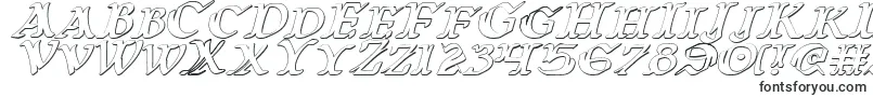 WarsOfAsgard3DItalic-fontti – mainosfontit