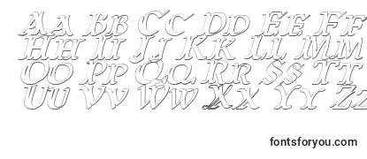 WarsOfAsgard3DItalic Font