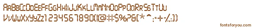 Vcrscapsssk Font – Brown Fonts on White Background