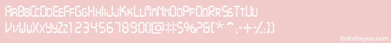 Vcrscapsssk Font – White Fonts on Pink Background