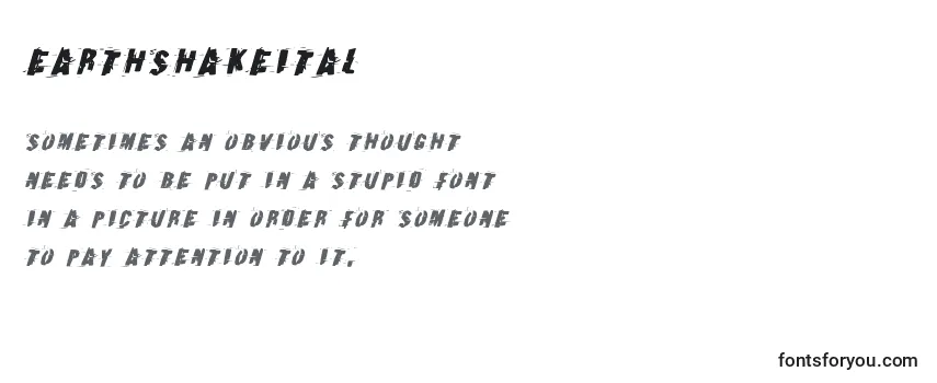 Earthshakeital Font